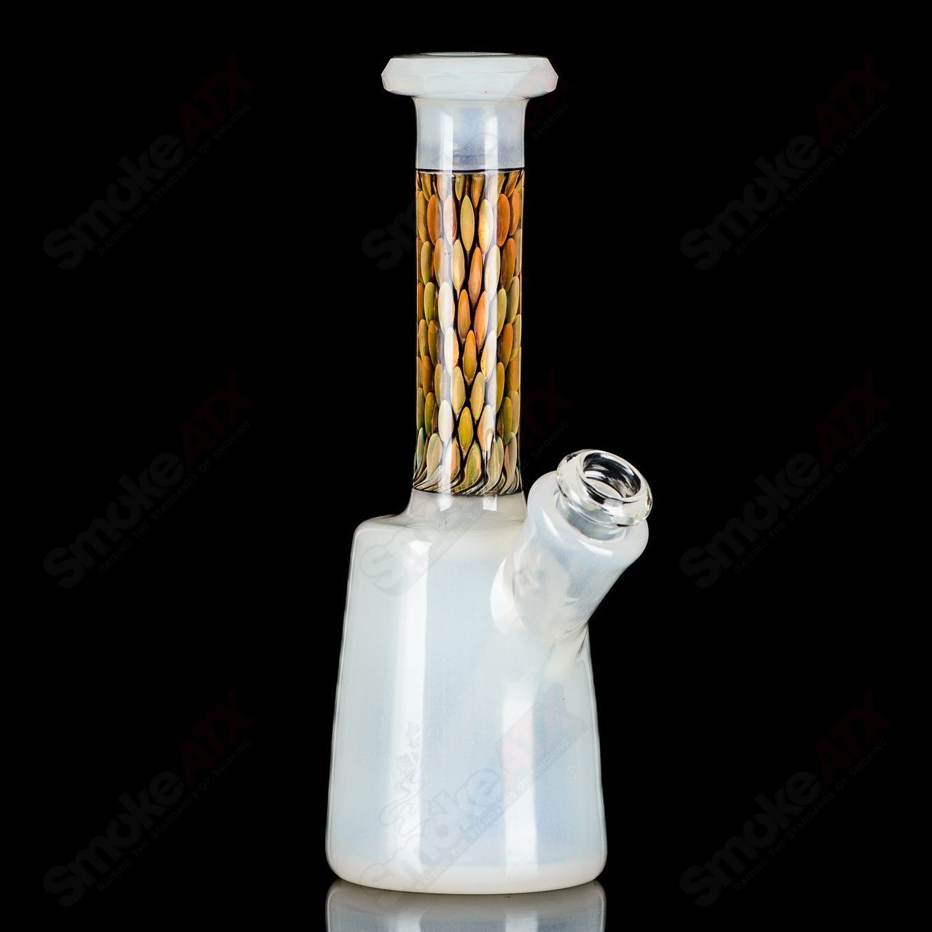 #3 Faceted UV Mini Rig BCM Glass - Smoke ATX