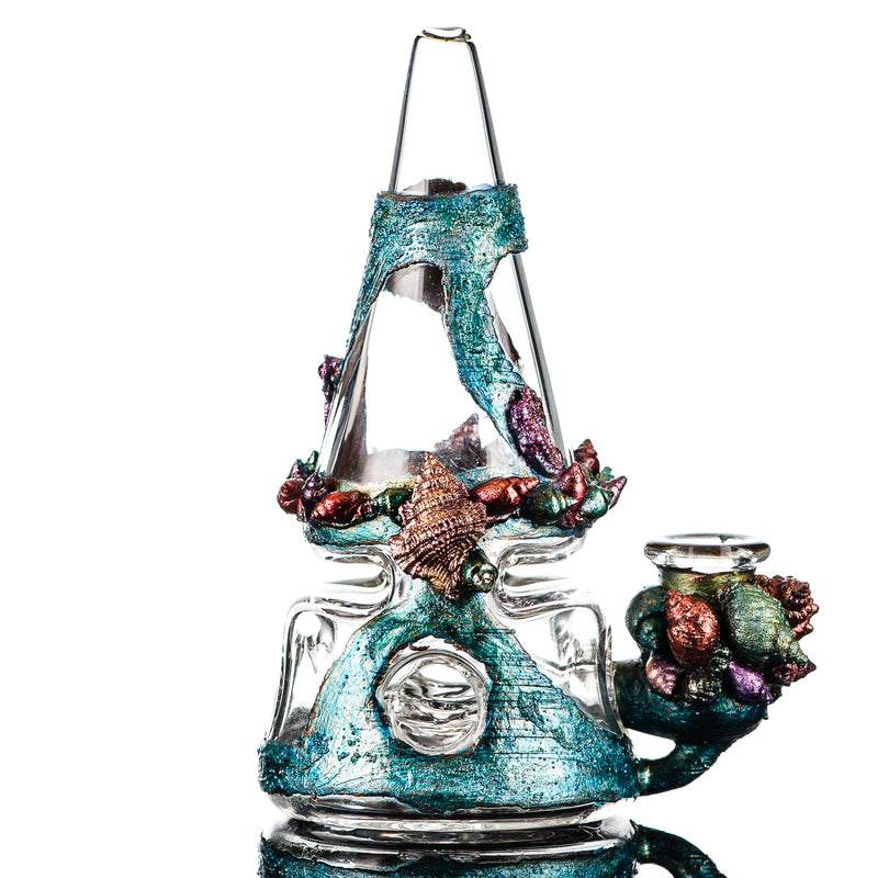Oceanscape Electroformed Fabcone Rig St. George x Cherry Glass - Smoke ATX