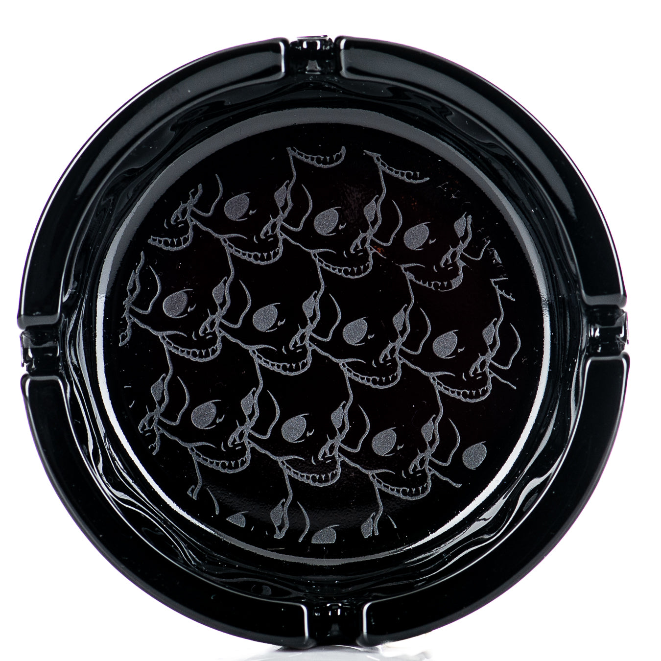 Black Ashtray Bloodshed Skull Pattern #2 Sovereignty - Smoke ATX