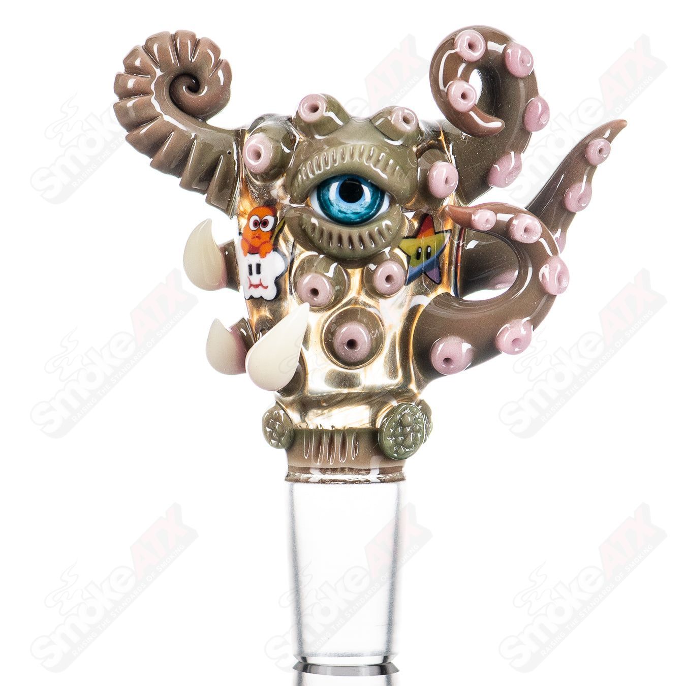 Electrum, Spanish Olive 18mm bowl Slide Micro X Slat - Smoke ATX