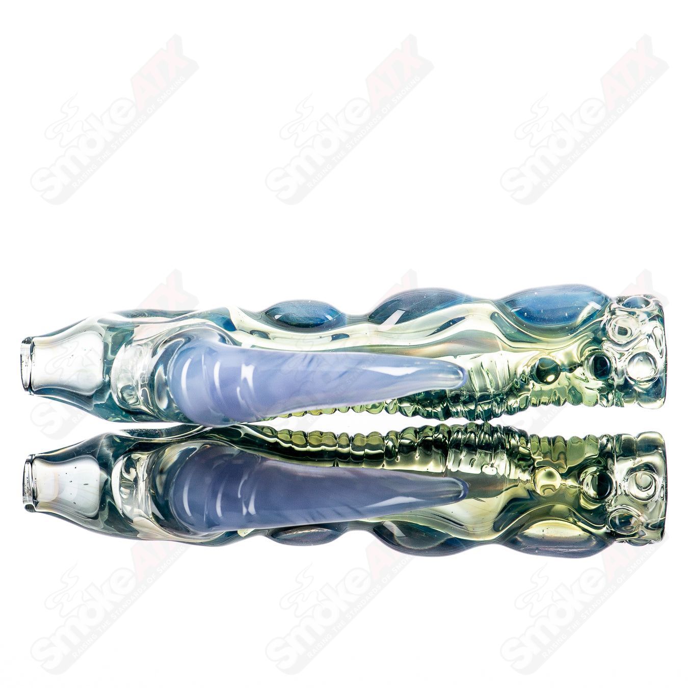 Donut Horn Chillum by JMK Glass - Smoke ATX