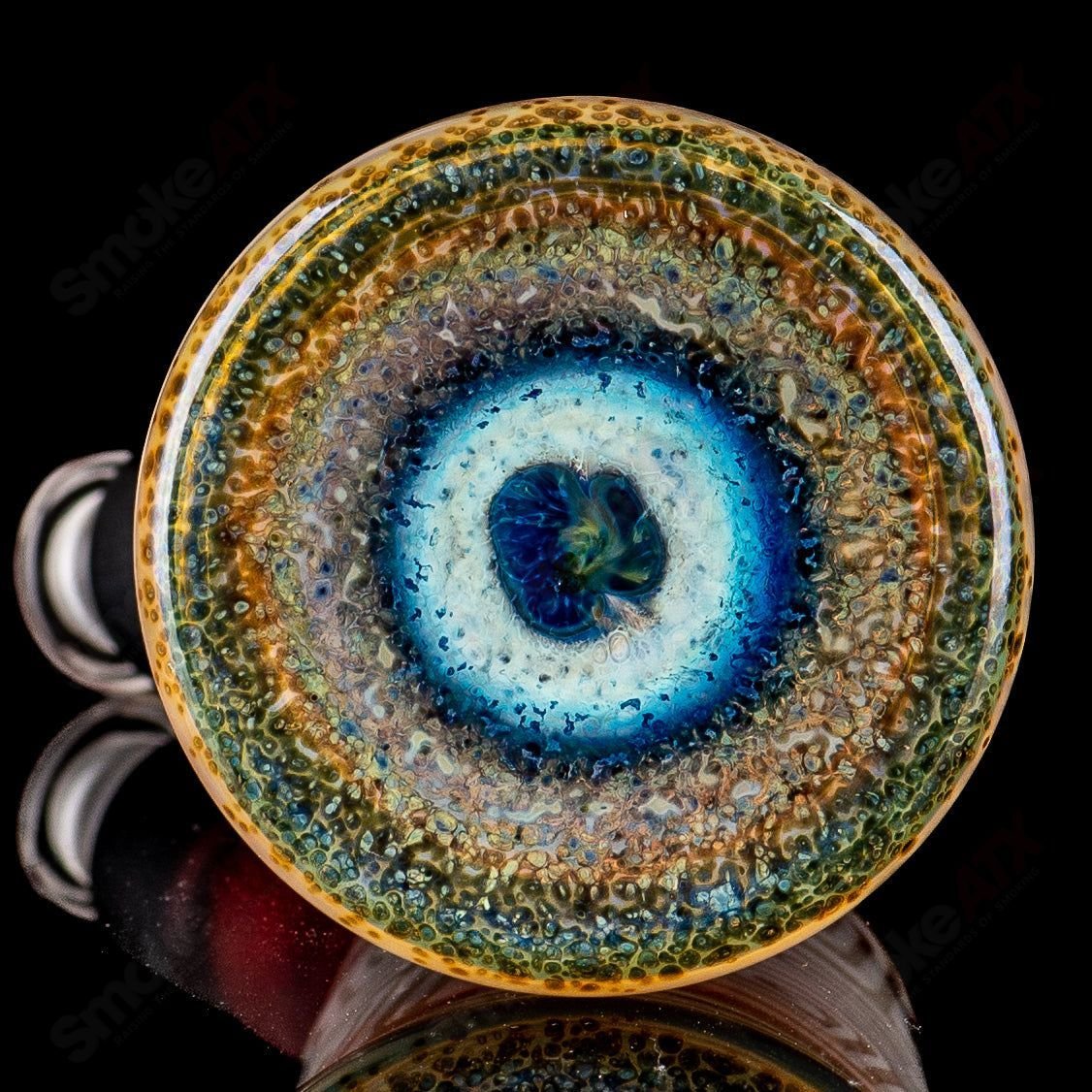 Doodle Reef Thumpie Tube w Bubble Cap by Gk Melts x Good For Now Guy Collab - Smoke ATX