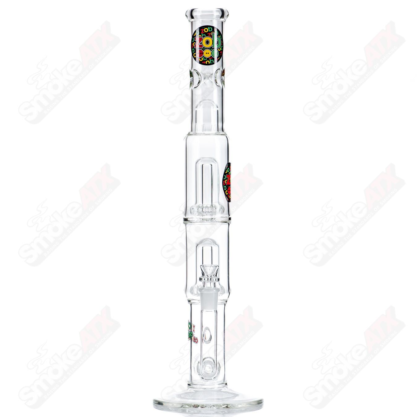 Double UFO Straight Stemless Diffused (Rasta) ZOB - Smoke ATX