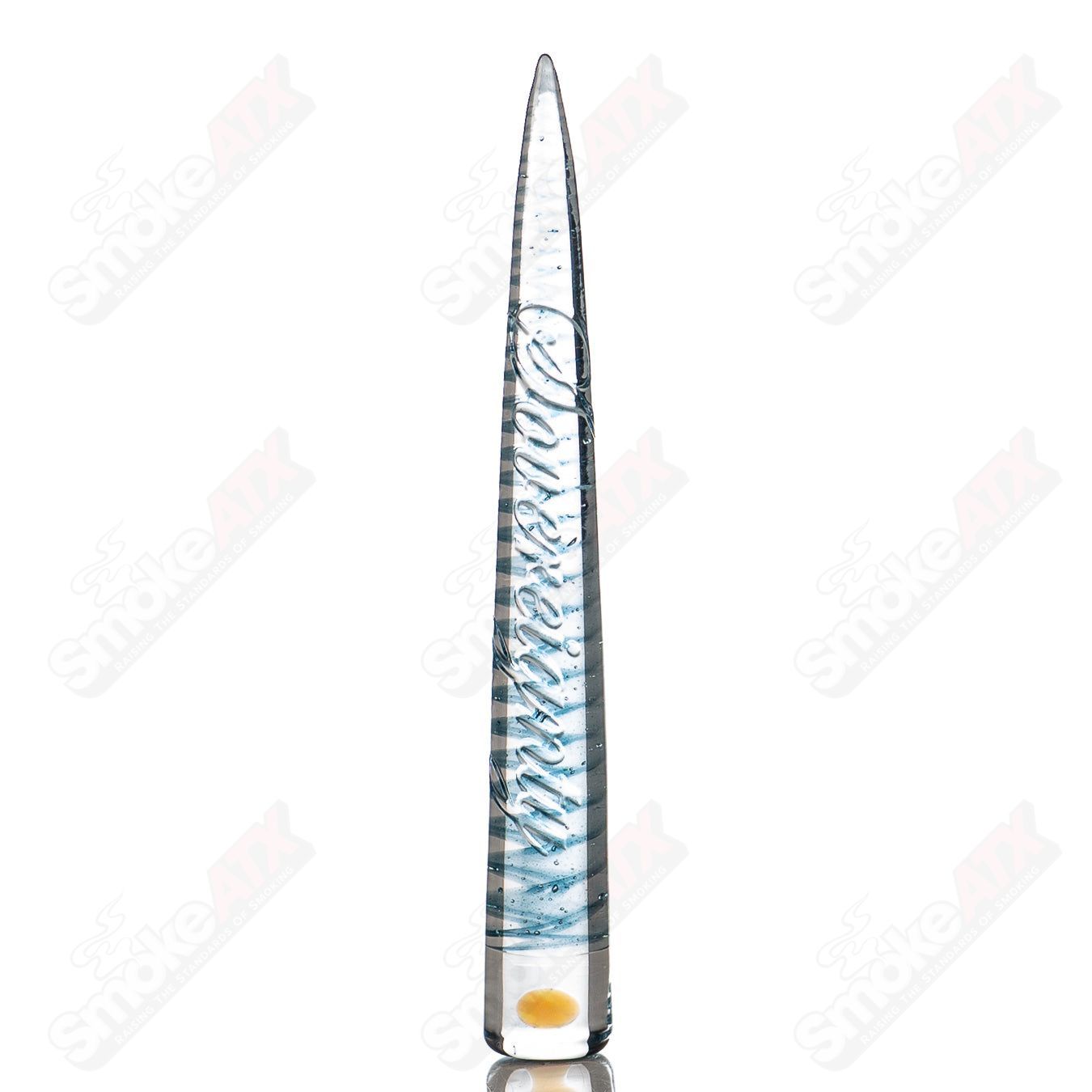 #3 Opal Accent Spiral Poker Tool Sovereignty Glass - Smoke ATX