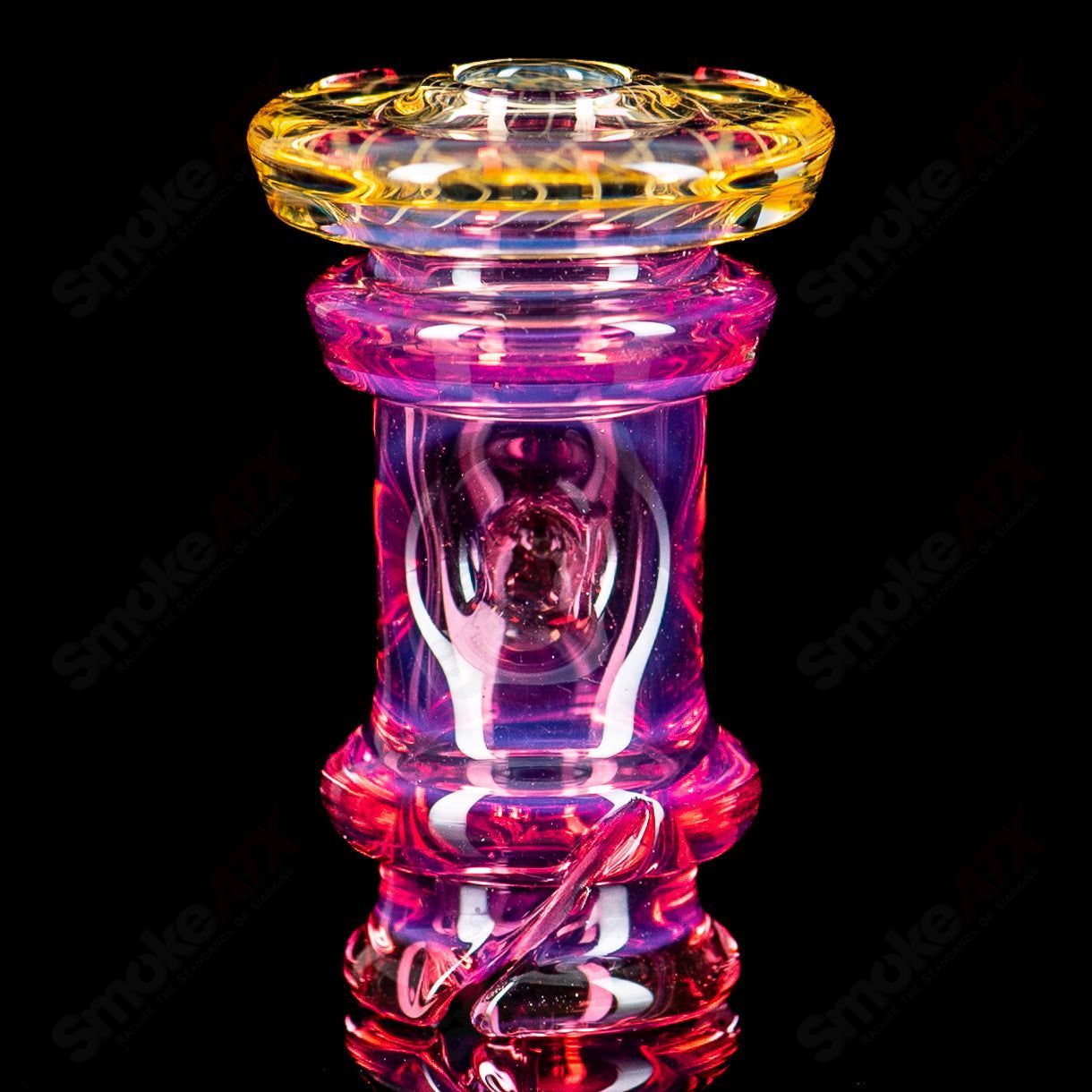 Telemagenta Puffco Pivot Mouthpiece by Gatez Glass - Smoke ATX