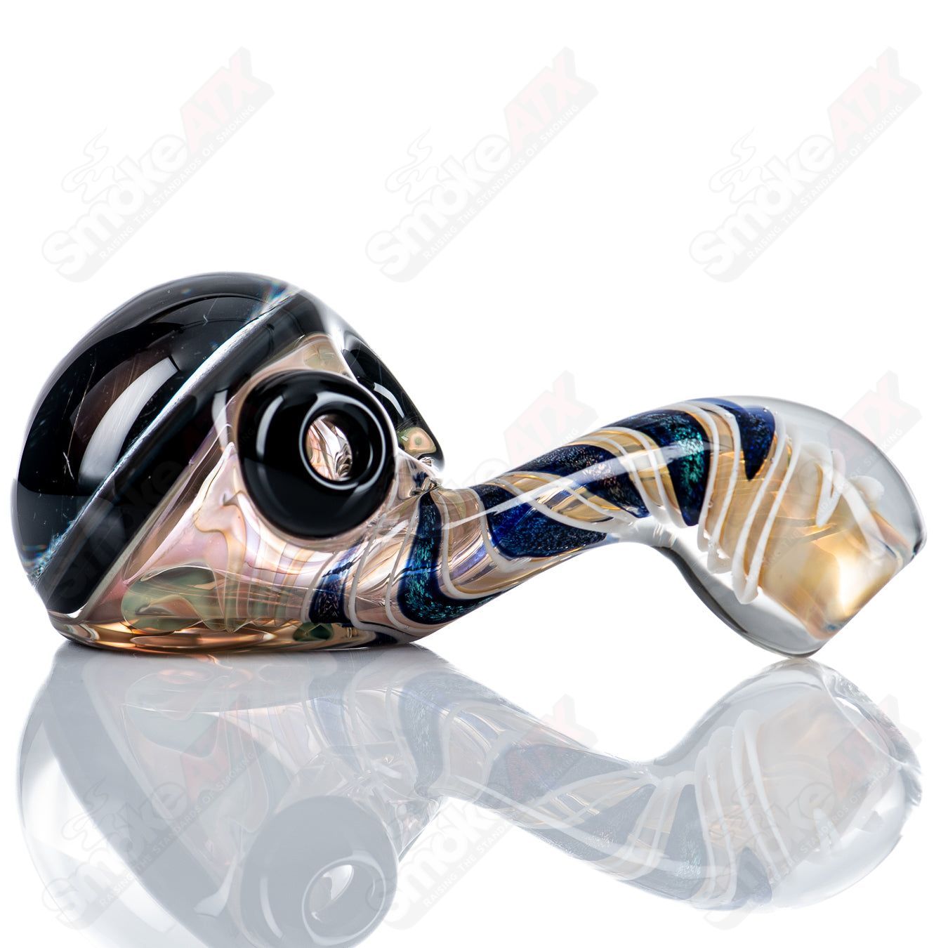 #1 Solid Dichro Head Sherlock by Talent Glass - Smoke ATX
