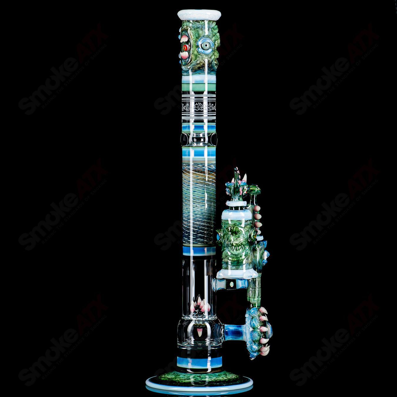 SoL-45 Lace Sphere & Dry Catcher Set by Salt x SoL Glassworks - Smoke ATX