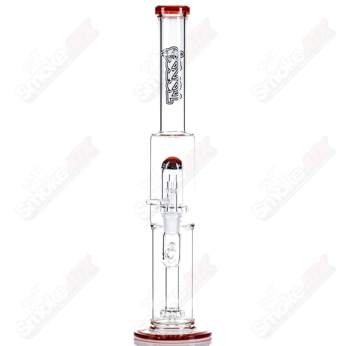 #2 18mm Full Size Circ to Circ w/ Reversal Sections by Toro Glass - Smoke ATX