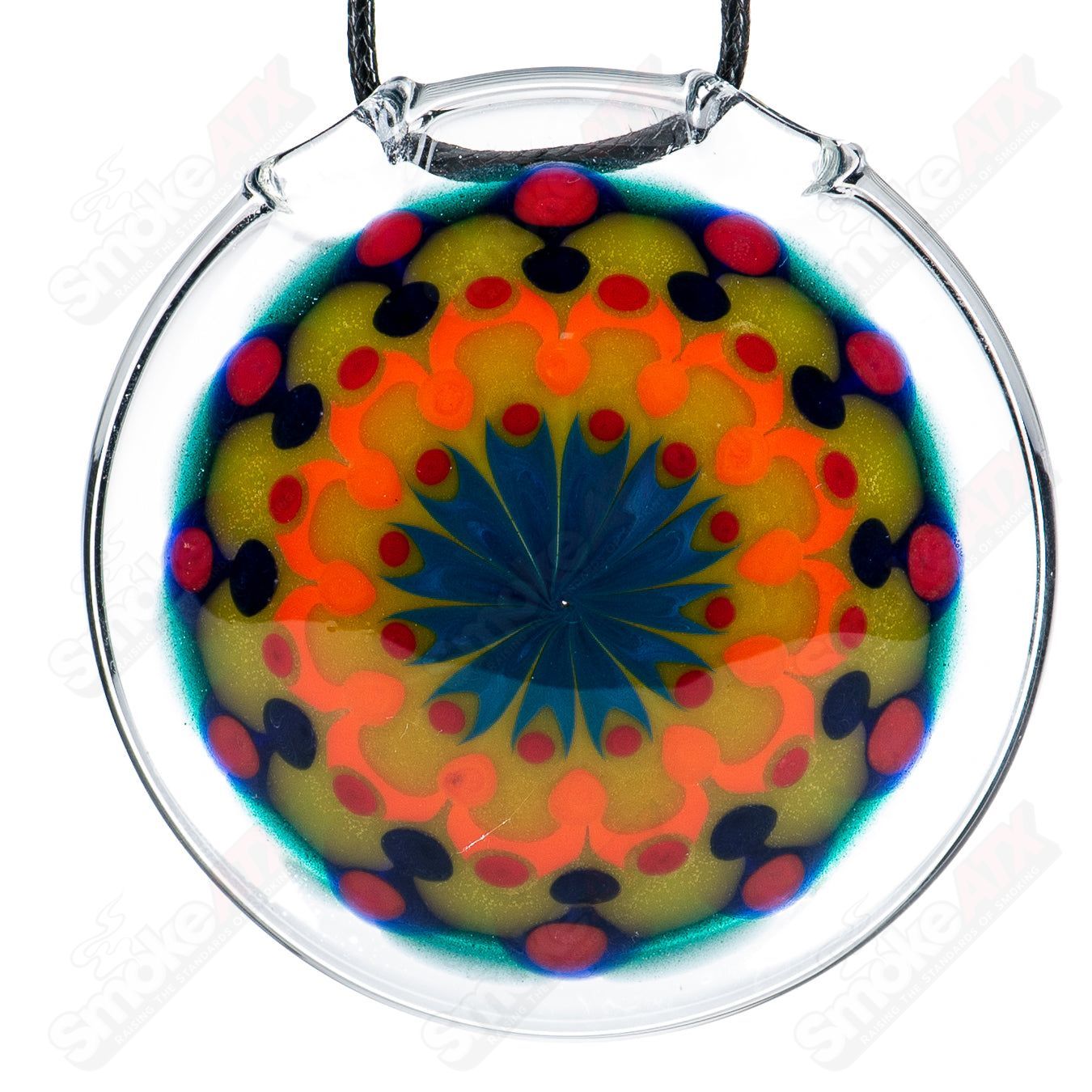 #2 Dotstack Pendant (Signed 2015) by Tyme Glass - Smoke ATX