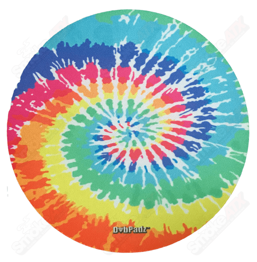 8in Tie Dye Fabric Dab Padz - Smoke ATX