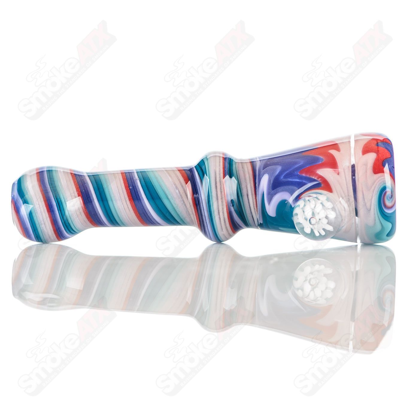 #2 Wig Wag Chillum Katy Wright Glass - Smoke ATX