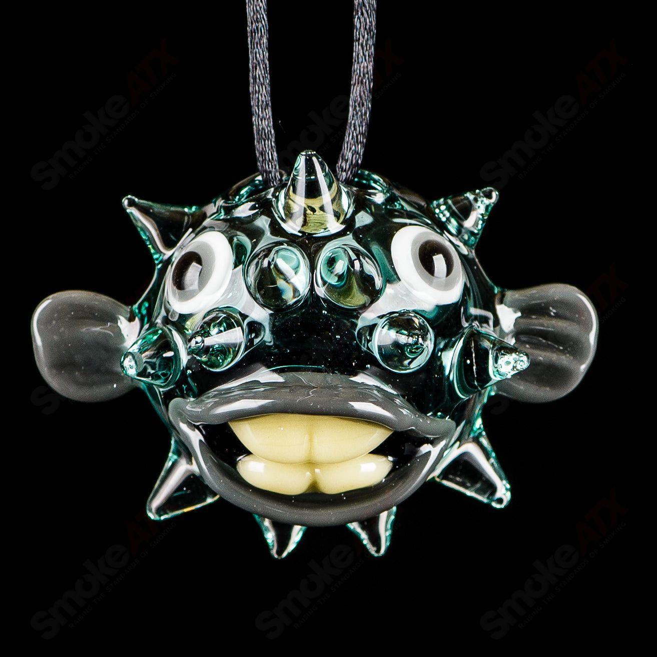 #5 Puffer Pendant Chadd Lacy Glass - Smoke ATX