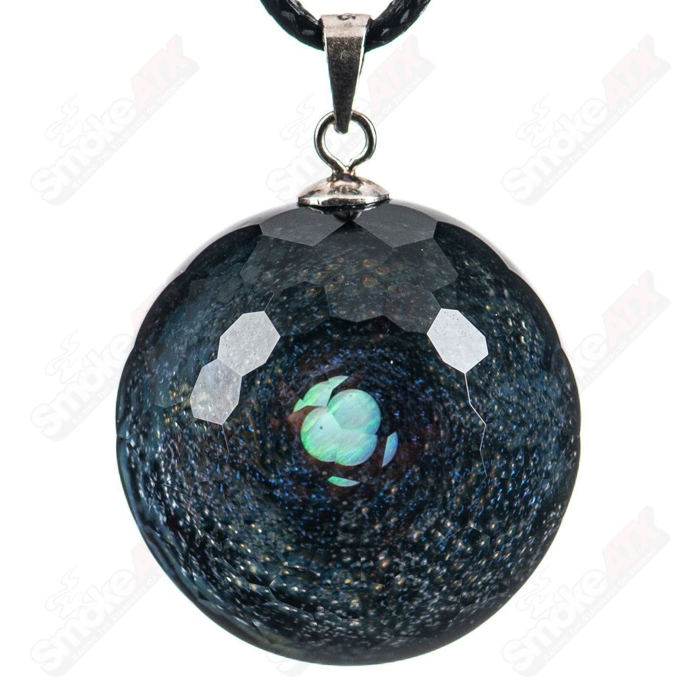 Faceted Space Pendant Eric Mort Collab Fatal Facets - Smoke ATX