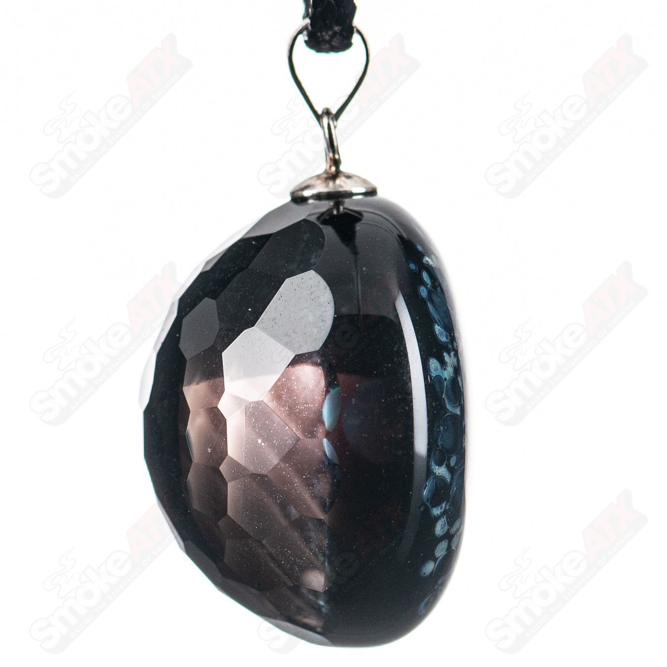 Faceted Space Pendant Eric Mort Collab Fatal Facets - Smoke ATX