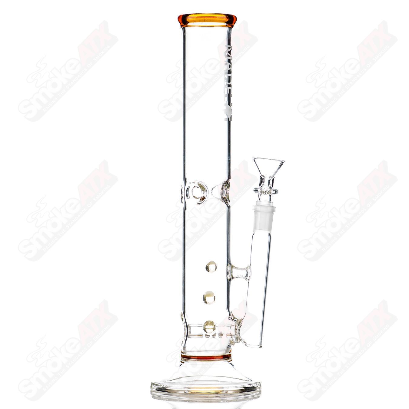 12.5" 44mm Color Accent Stemline Tube (Amber) AMGC - Smoke ATX
