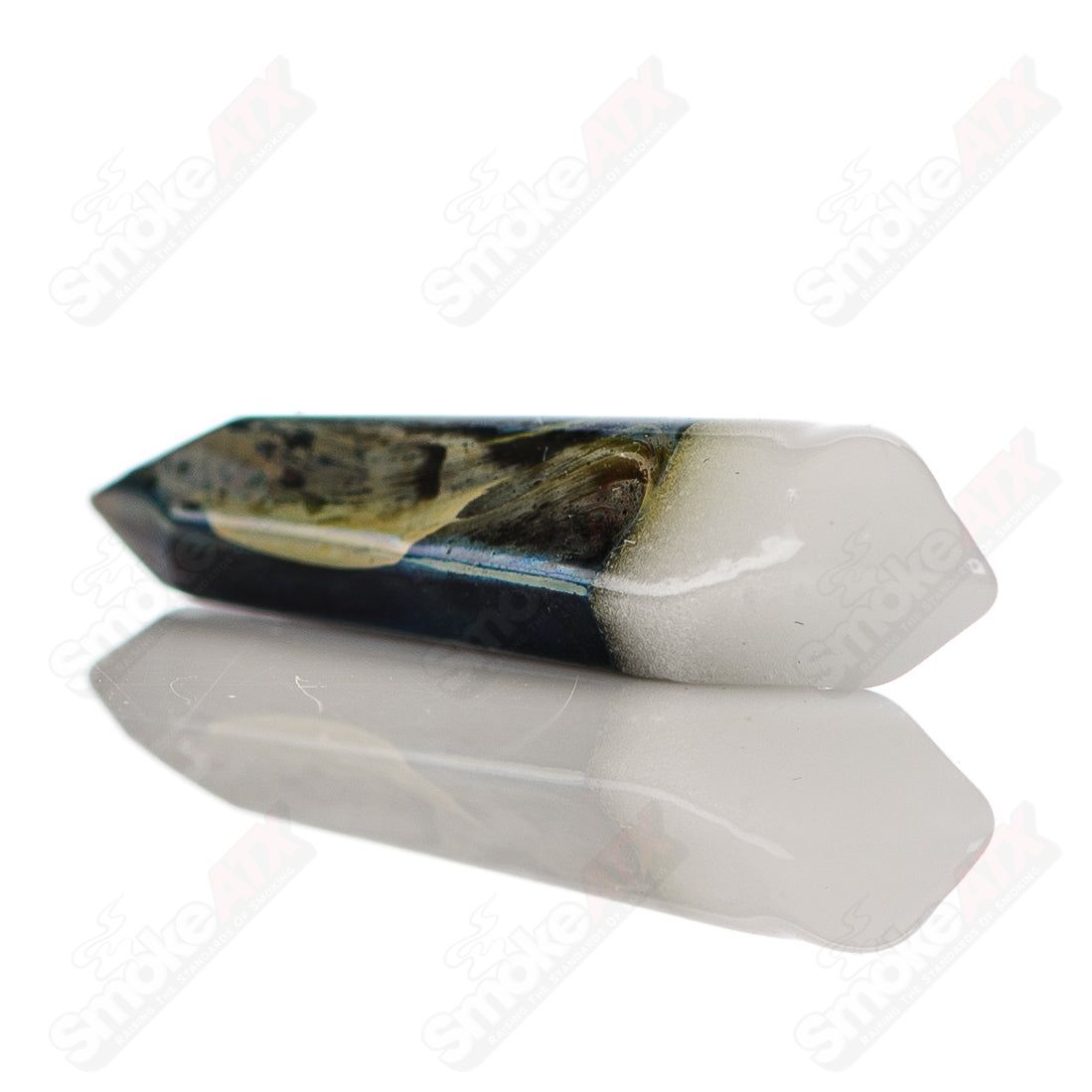 Marbled UV Terp Crystal w Blue GLOW Top Accent Phil Siegel - Smoke ATX