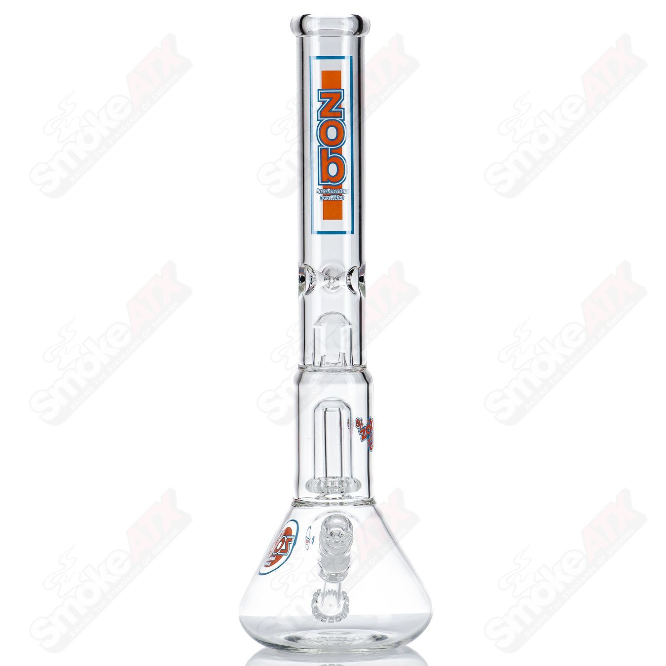 Fixed Flat Disc To UFO Beaker Splash Guard (Blue/Orange) ZOB - Smoke ATX