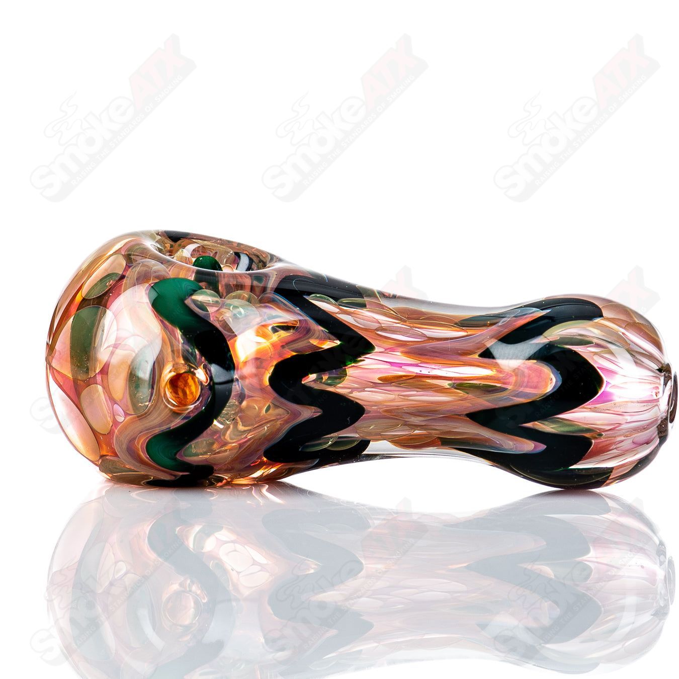 #9 Gold & Silver Fume I/O Spoon by Shane Smith - Smoke ATX