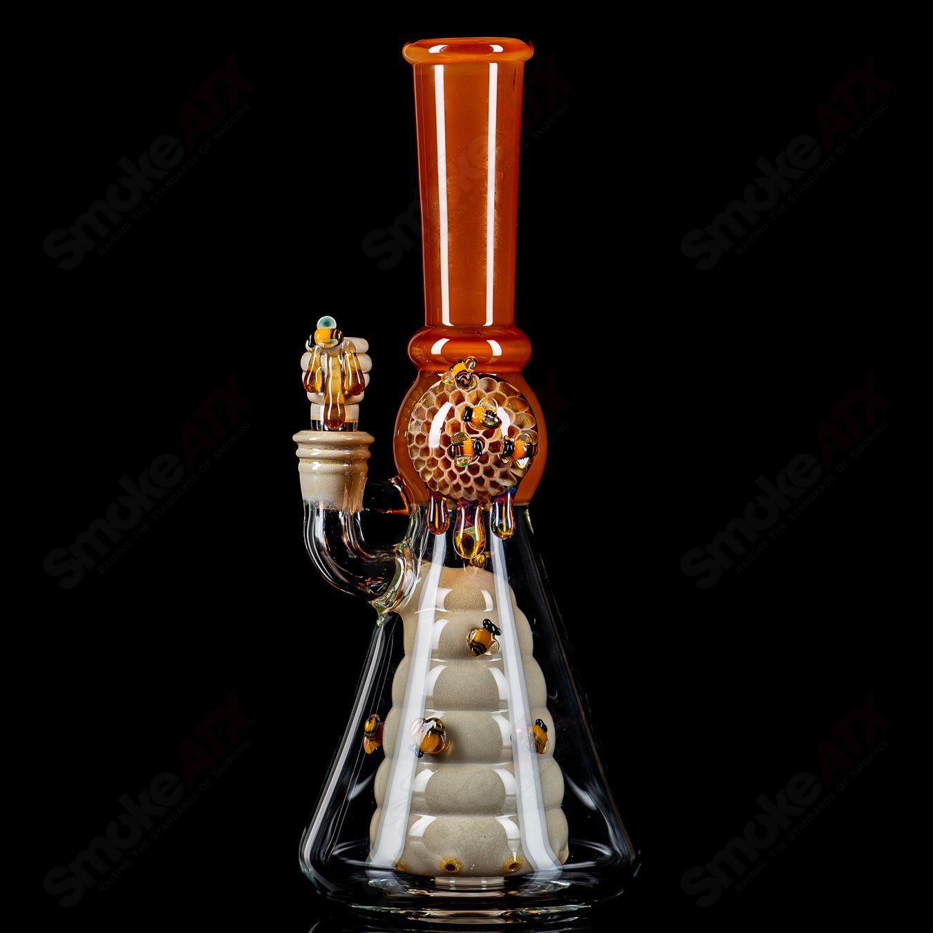 Worked Bee Hive Beaker (2024) By Joe P Glass - Smoke ATX