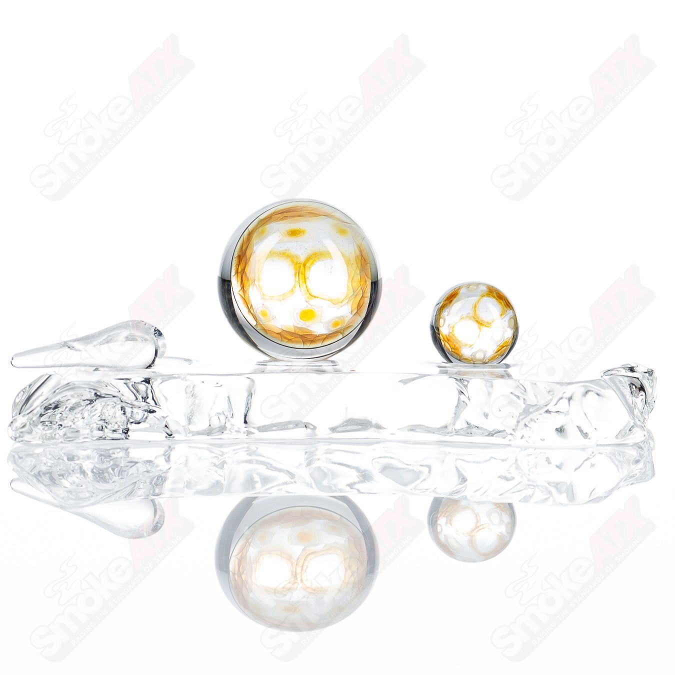 Fume Slurper Marble Set Indo Glass - Smoke ATX