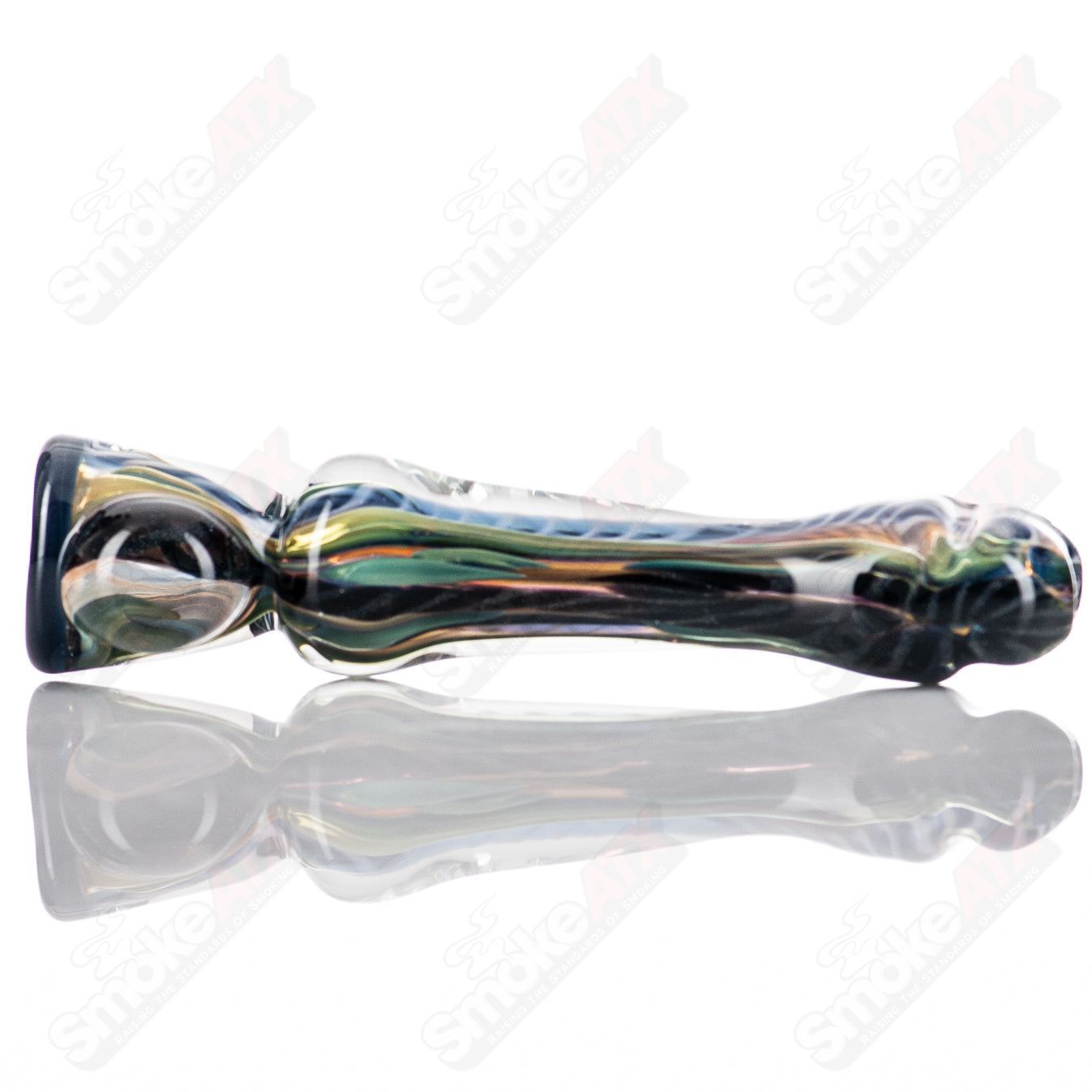 #3 Lg ISO Bat Chillum by Molten - Smoke ATX