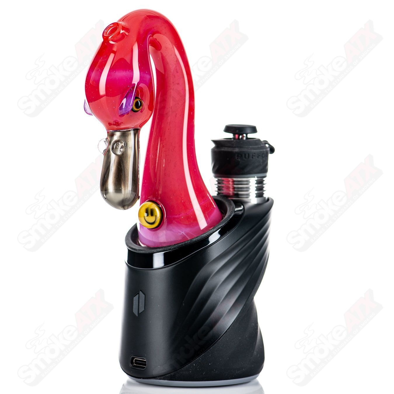 Flamingo Puffco Dry Top Burtoni Glass #2 - Smoke ATX