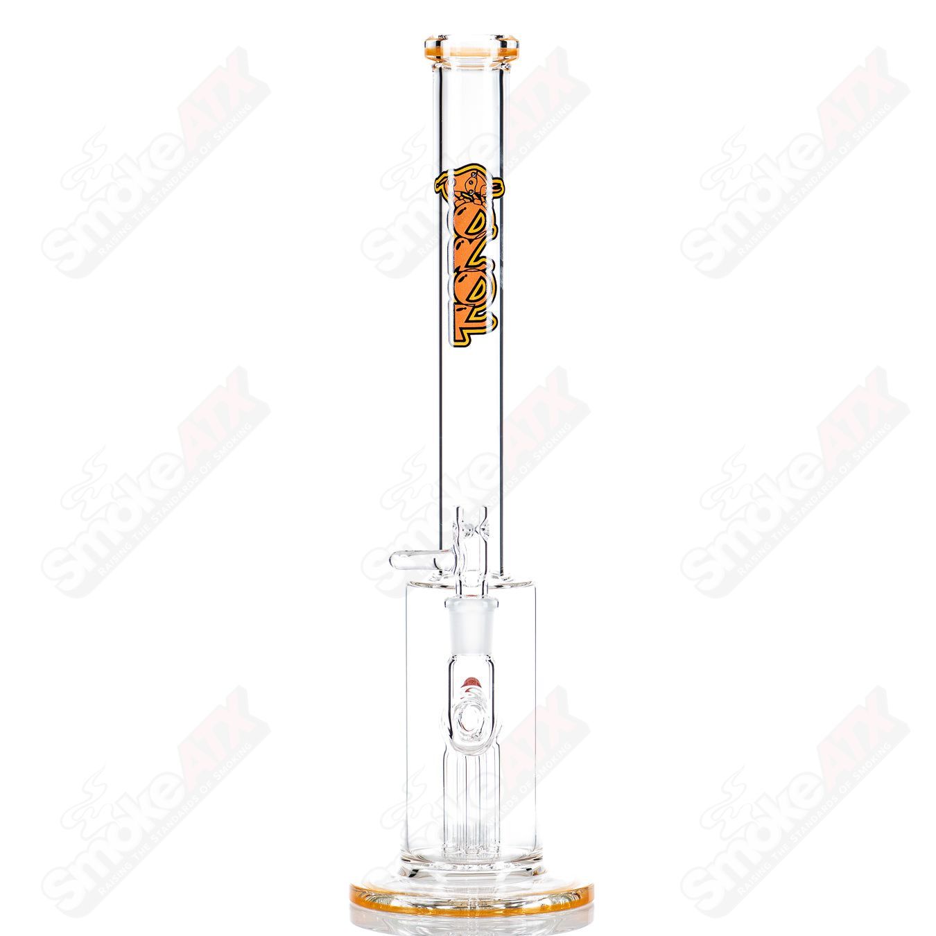 #1 14mm Mini Tree w/ Color Accents Toro Glass - Smoke ATX