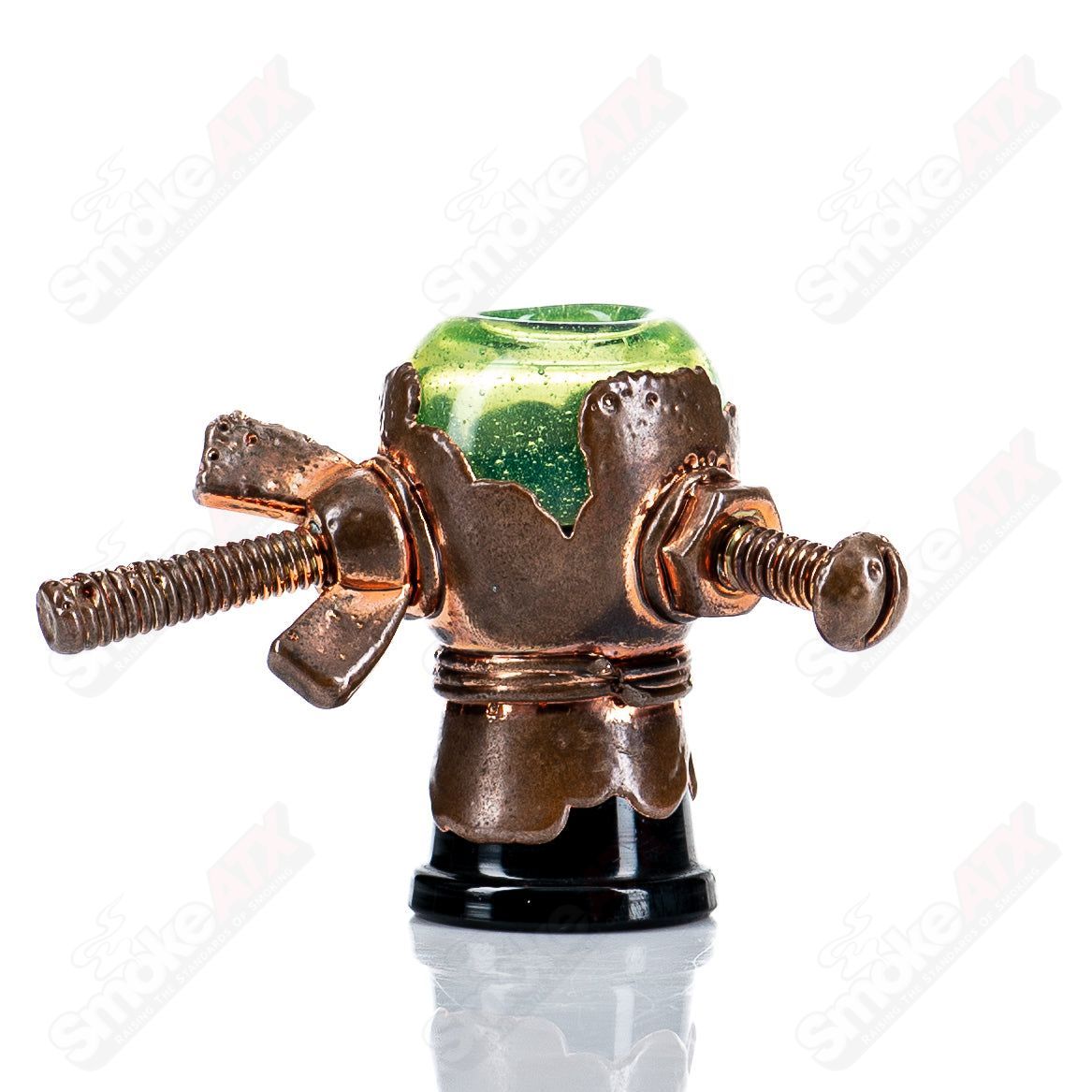 #2 14mm Slyme Electroformed Dome Slide by Snic Glass - Smoke ATX