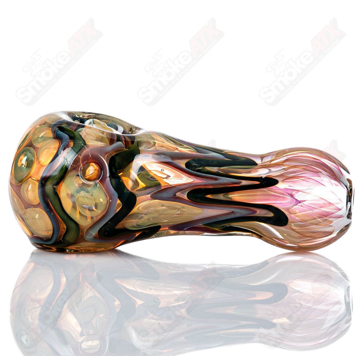 #8 Gold & Silver Fume I/O Spoon by Shane Smith - Smoke ATX