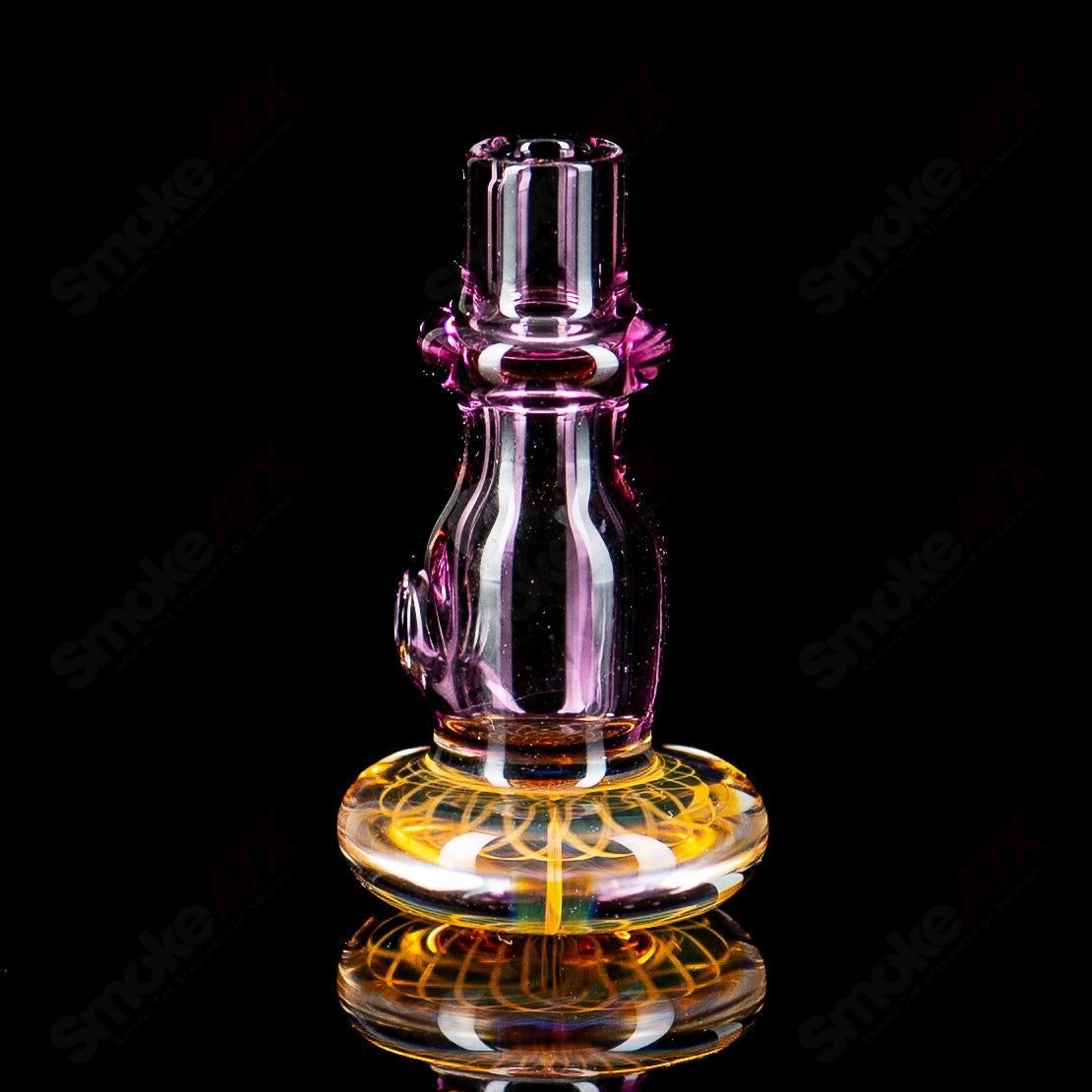 Gold Amethyst Puffco Joystick by Gatez Glass - Smoke ATX