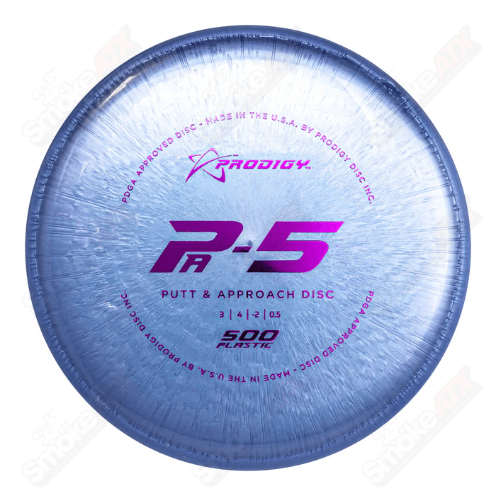 170-177g Purple PA-5 Putt & Approach Disc - 500 Plastic Prodigy Disc - Smoke ATX