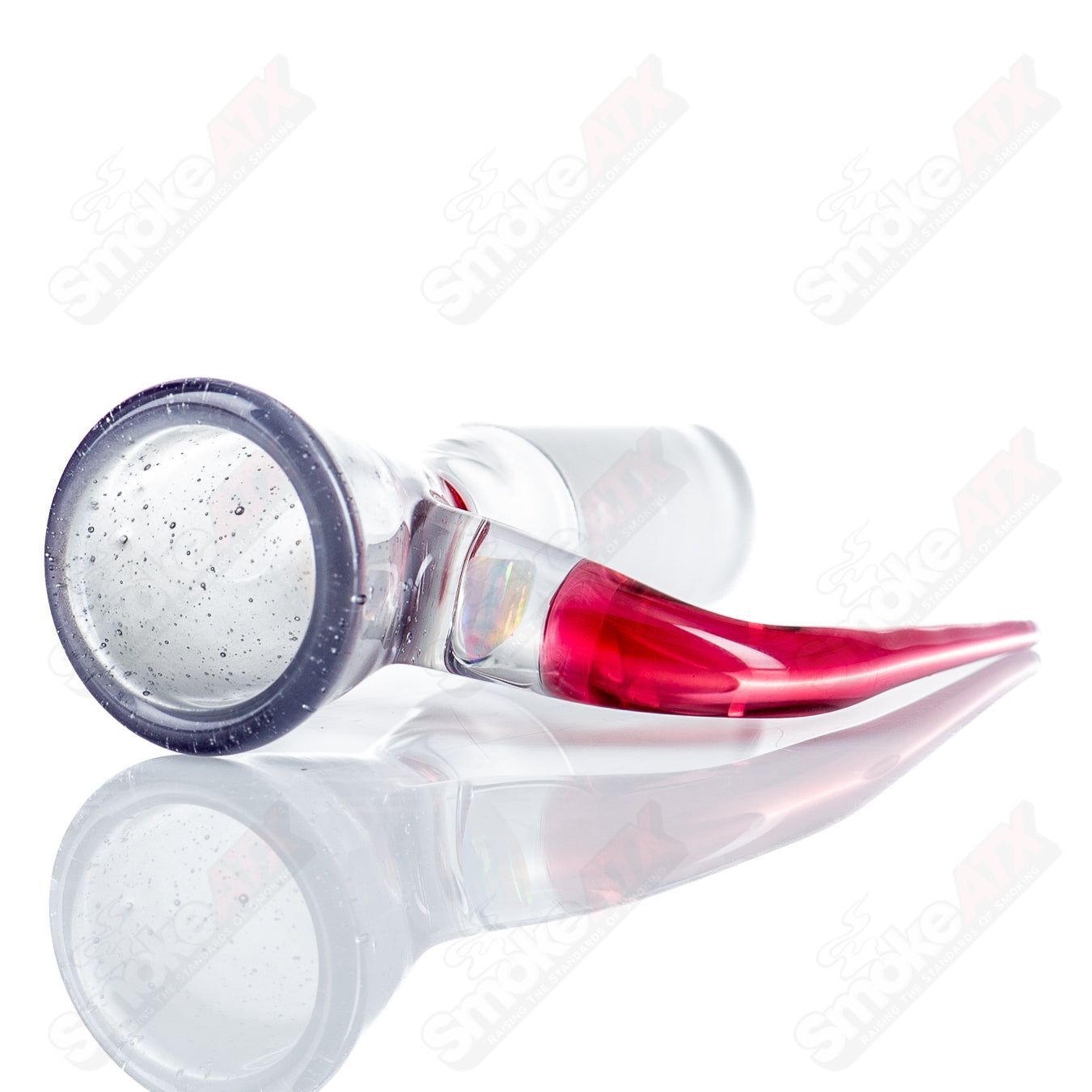 14mm Bowl with Opal Accent (Blue Satin/ Pastel Potion/ Karma) by KBC Glass - Smoke ATX