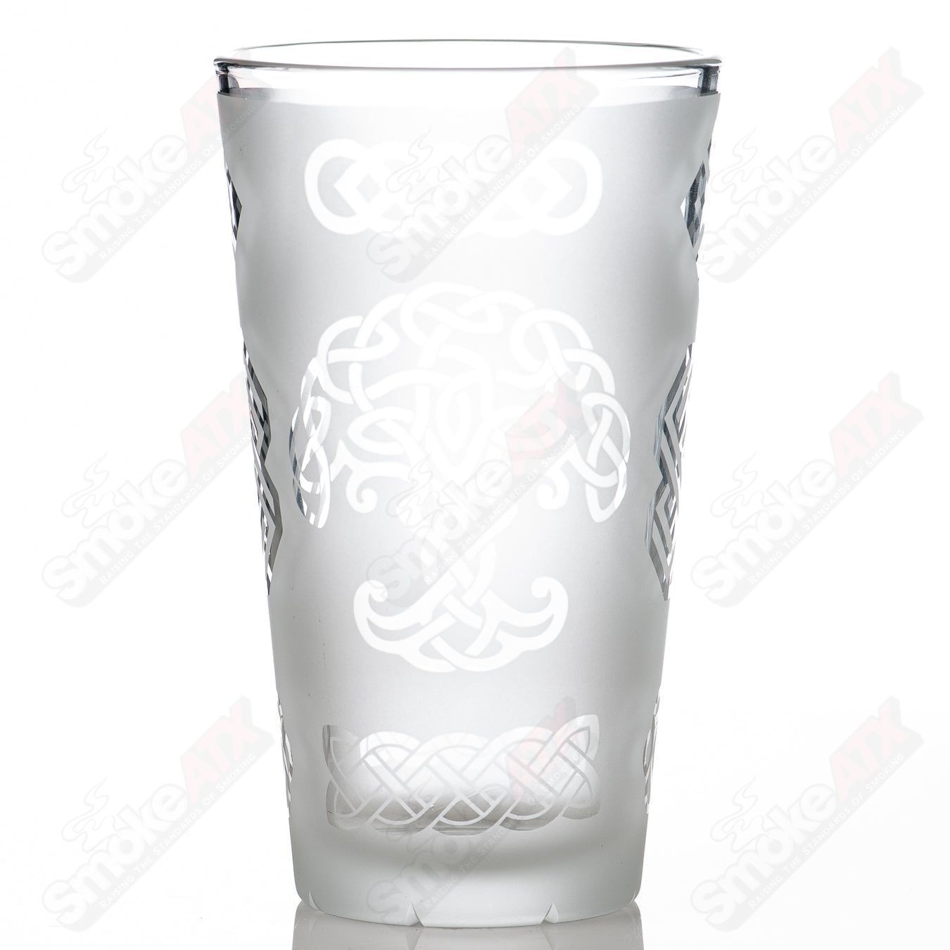 #2 Worked Pint Glass Fatal Facets - Smoke ATX