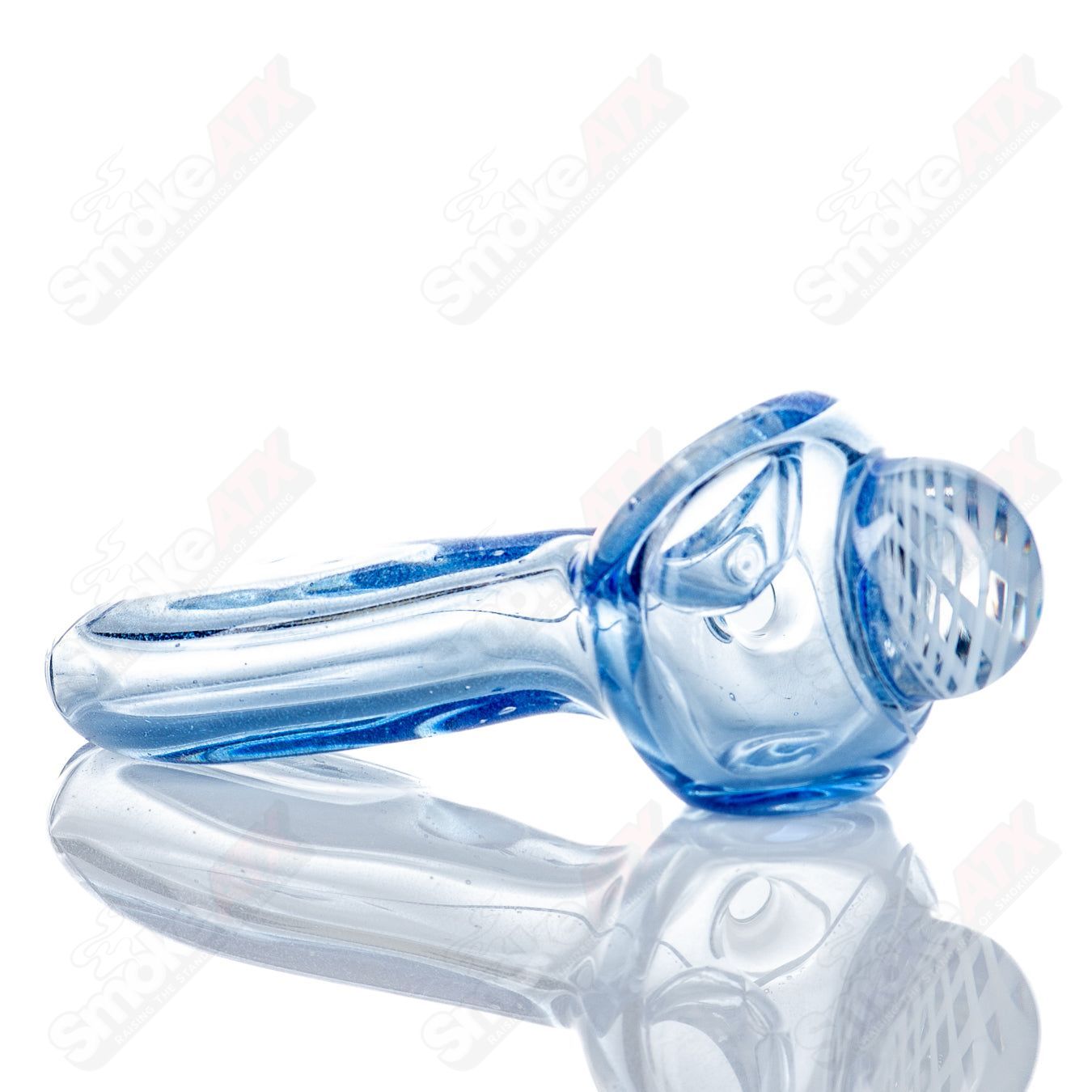 #3 Medium Dichro Spoon (Over Cobalt) by SPG - Smoke ATX