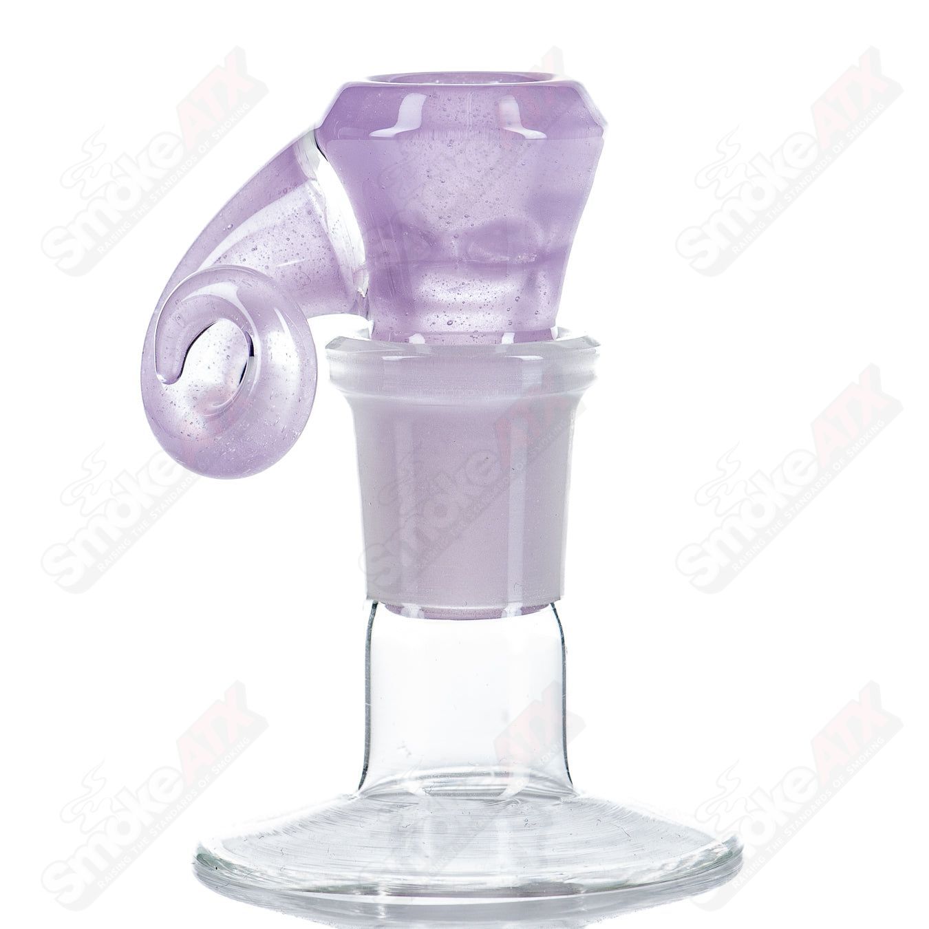 #1 - 18mm Full Accent Slide Black T Glass - Smoke ATX