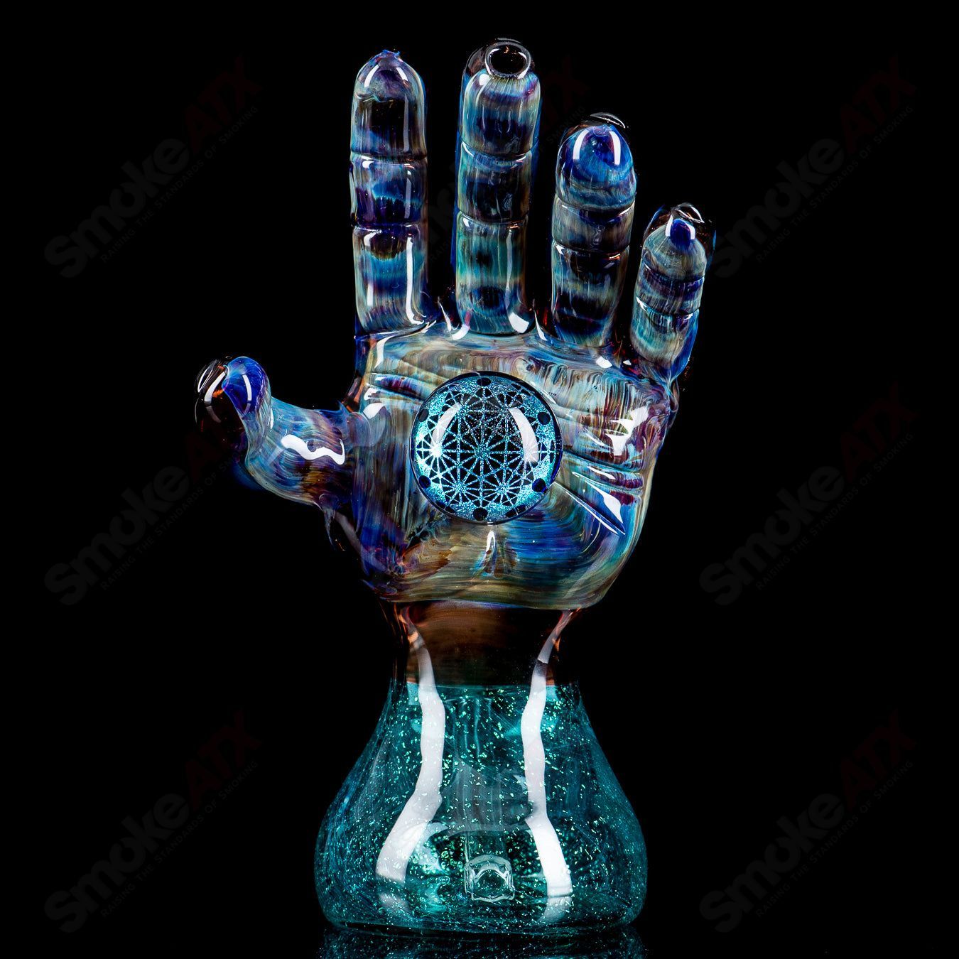 Hand w Dichro Cab Firefly Glass - Smoke ATX