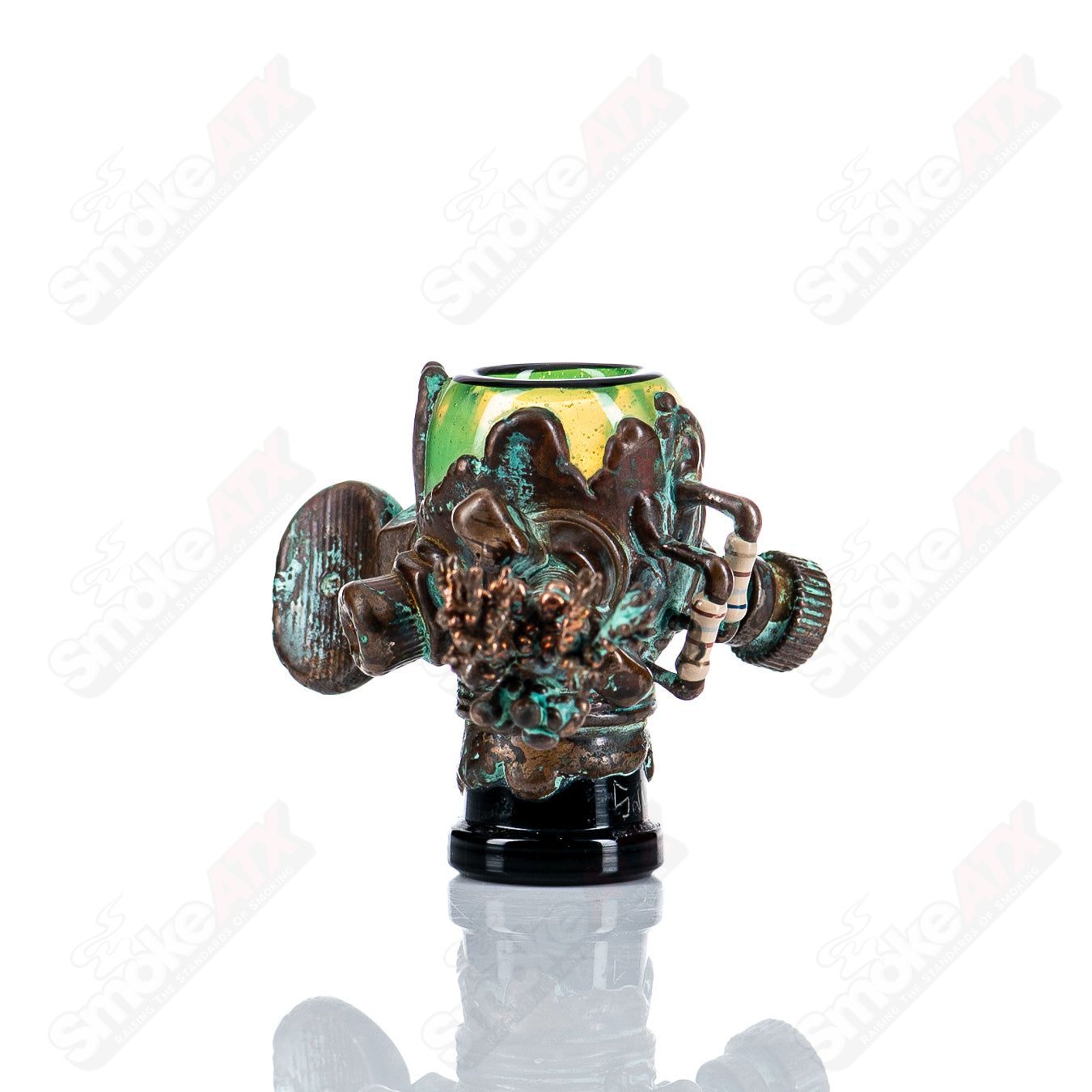 #1 14mm Slyme Electroformed Dome Slide by Snic Glass - Smoke ATX