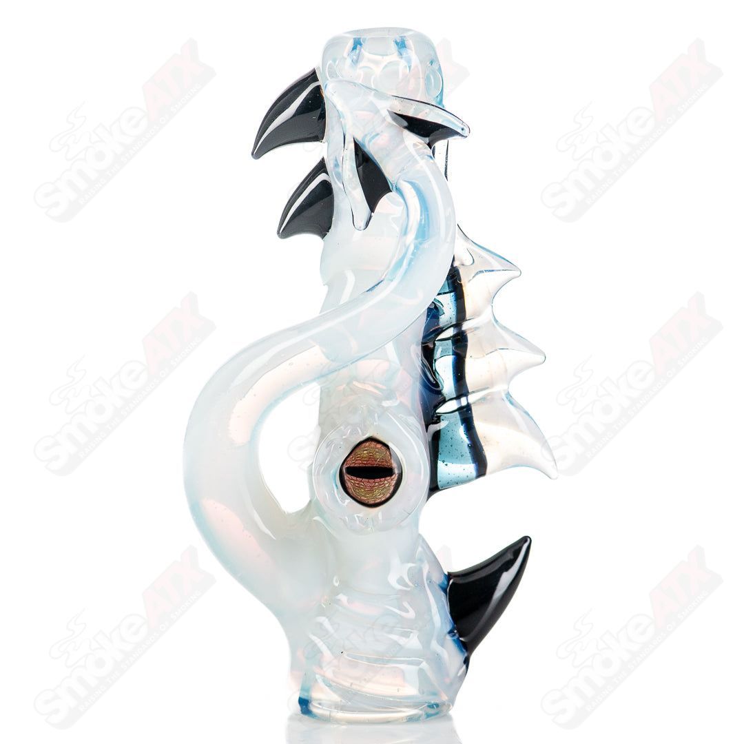 #3 Octopus Chillum by Mako Glass - Smoke ATX