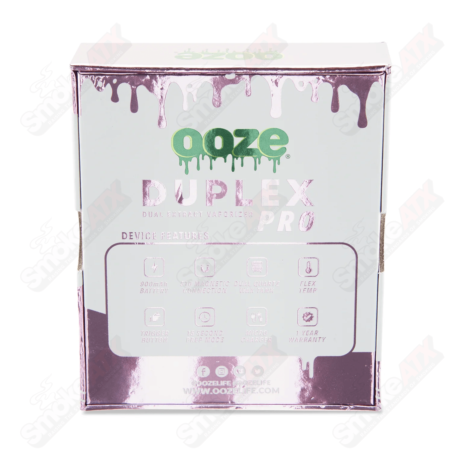 Ice Pink Duplex Pro – 900 mAh – Cartridge & Wax Vaporizer - Smoke ATX