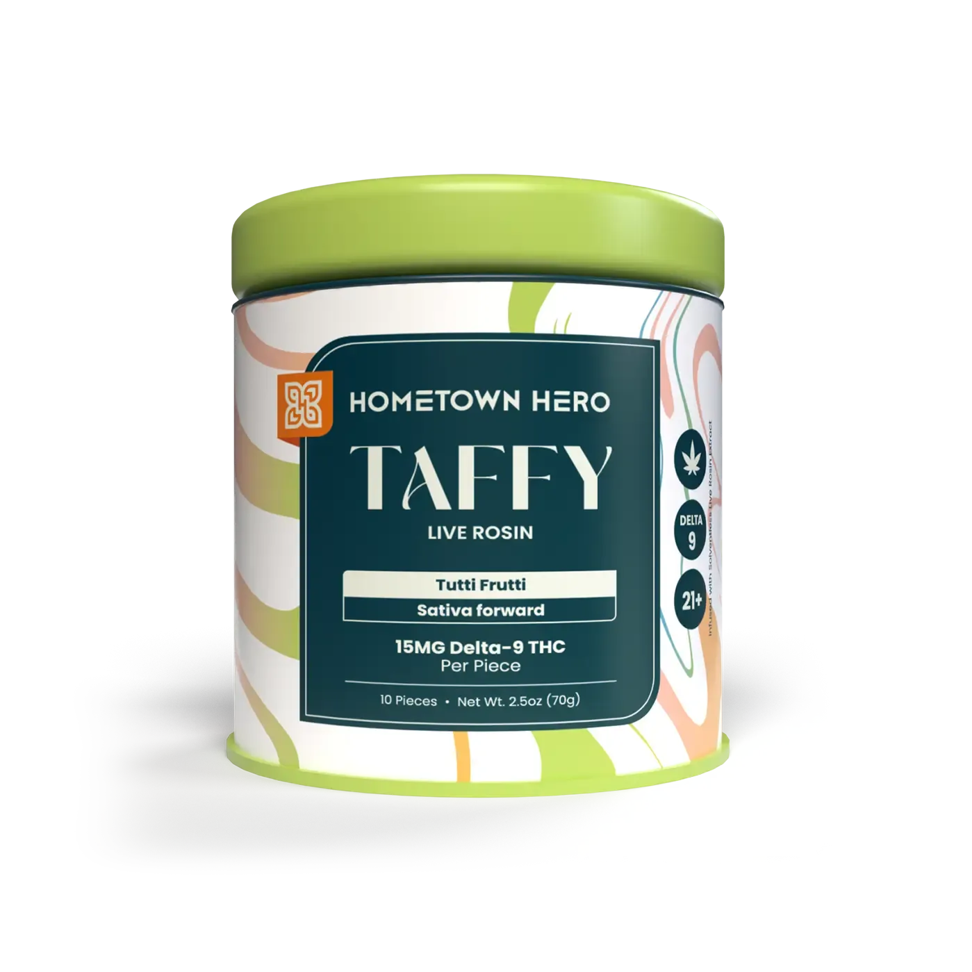 150mg Tutti Frutti Delta-9 Live Rosin Taffy Hometown Hero - Smoke ATX