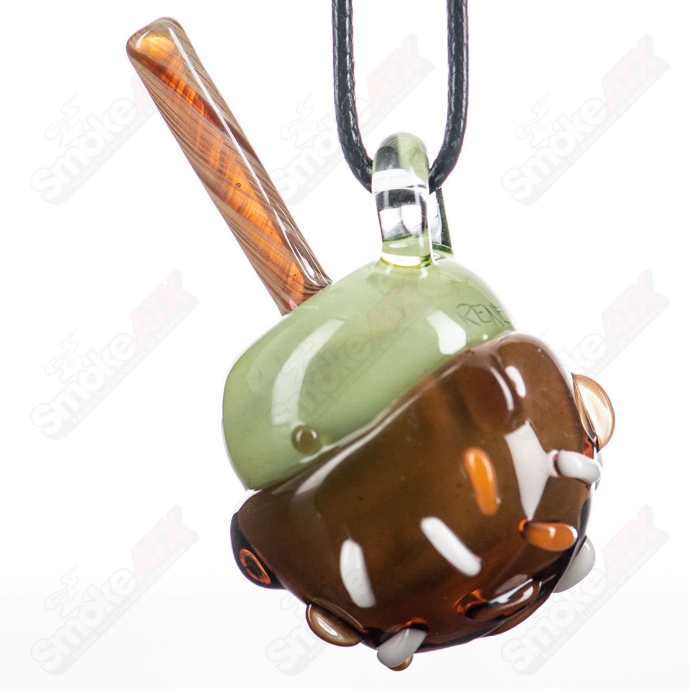 Candy Apple Pendant Sweetshop Glass by Renee Patula - Smoke ATX