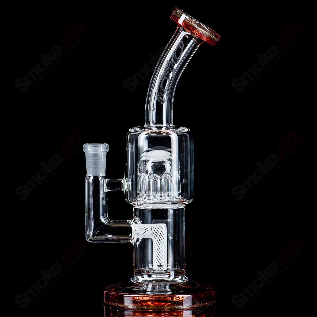 #2 10mm Double Macro with Color Caps by Toro Glass - Smoke ATX