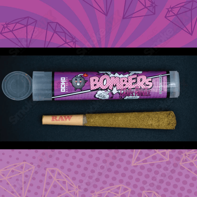 1.5g Grape Runtz THCa Ocho Bomber Preroll - Smoke ATX
