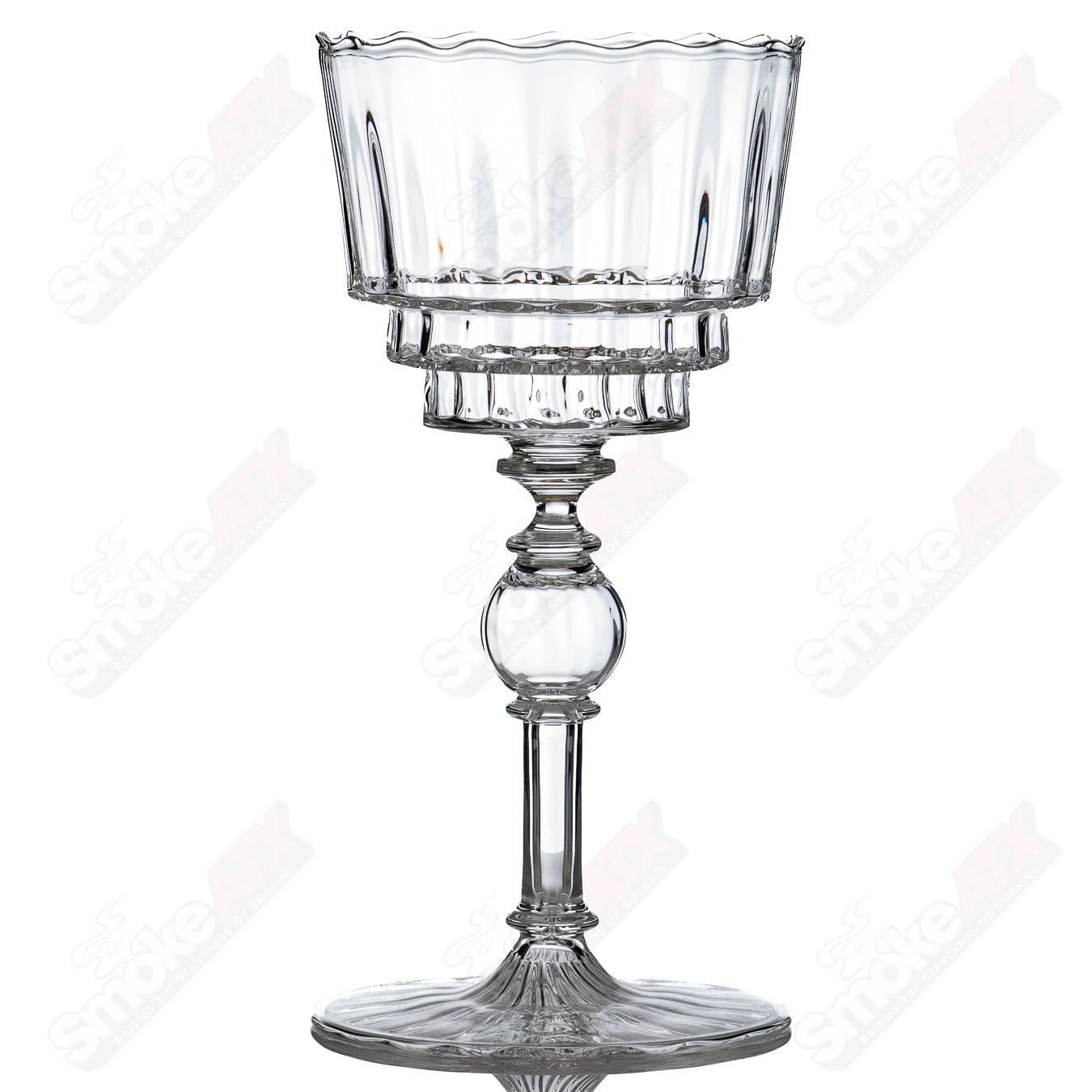 #2 Wine Glass Venetian Rad Glass - Smoke ATX