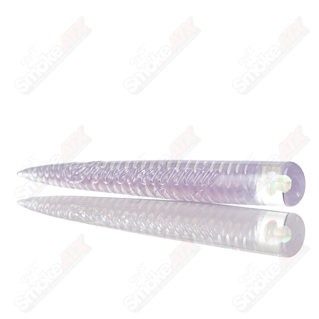 #2 Opal Accent Spiral Poker Tool Sovereignty Glass - Smoke ATX