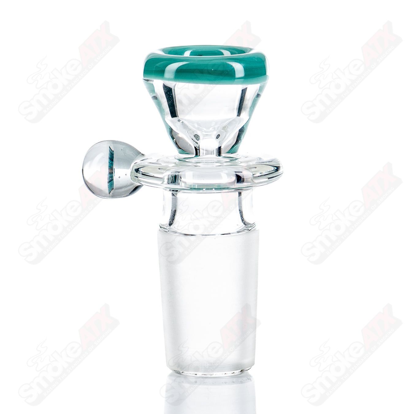 18mm Single Hole Slide w Millie (Squirtle) by Black Tuna - Smoke ATX