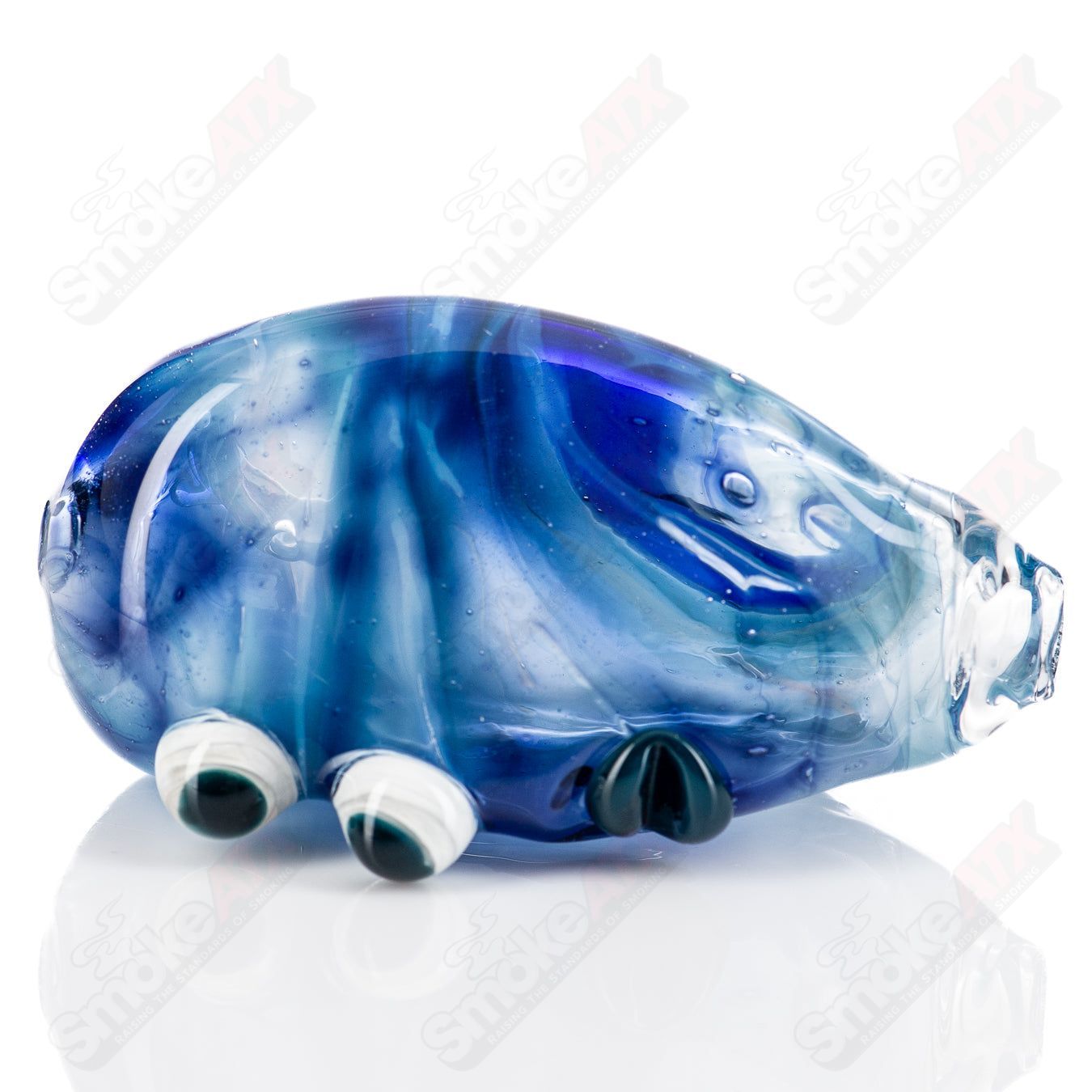 #7 2-Eyed Face Pipe Glass by Nobody - Smoke ATX