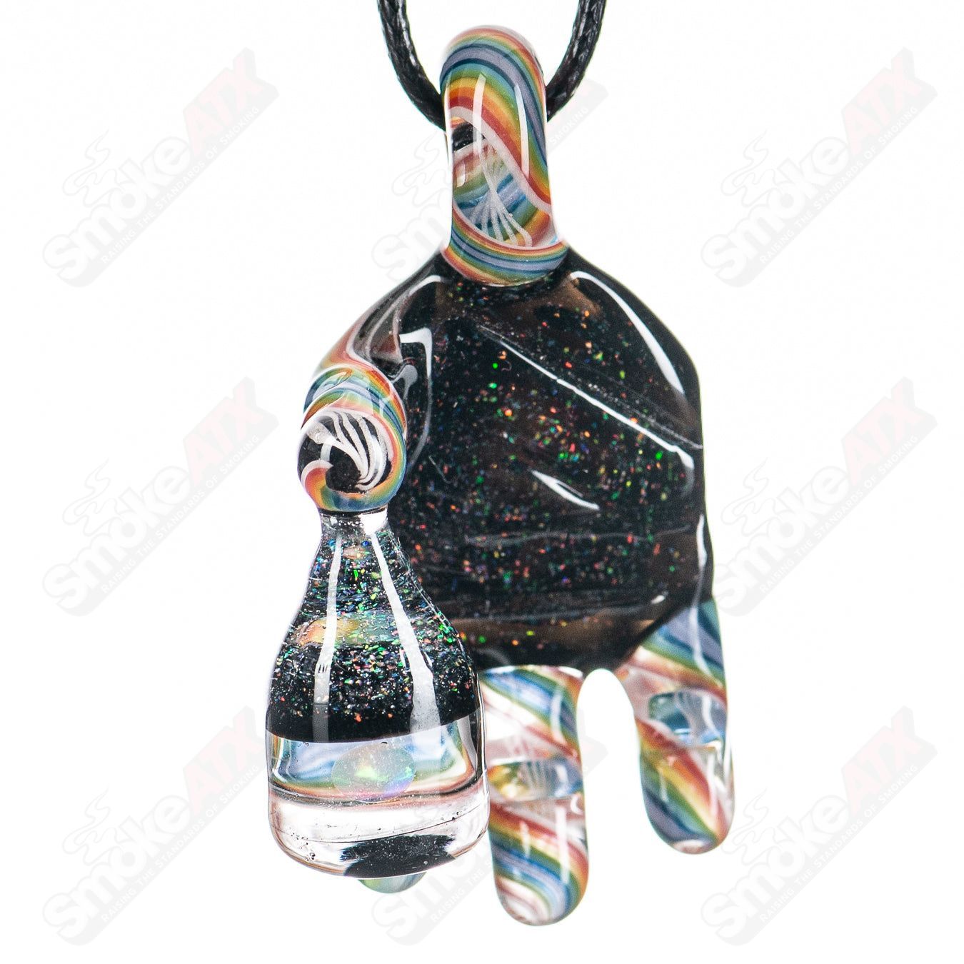 Rainbow Cropal Opal Goober Gabe Hand Pendy - Smoke ATX