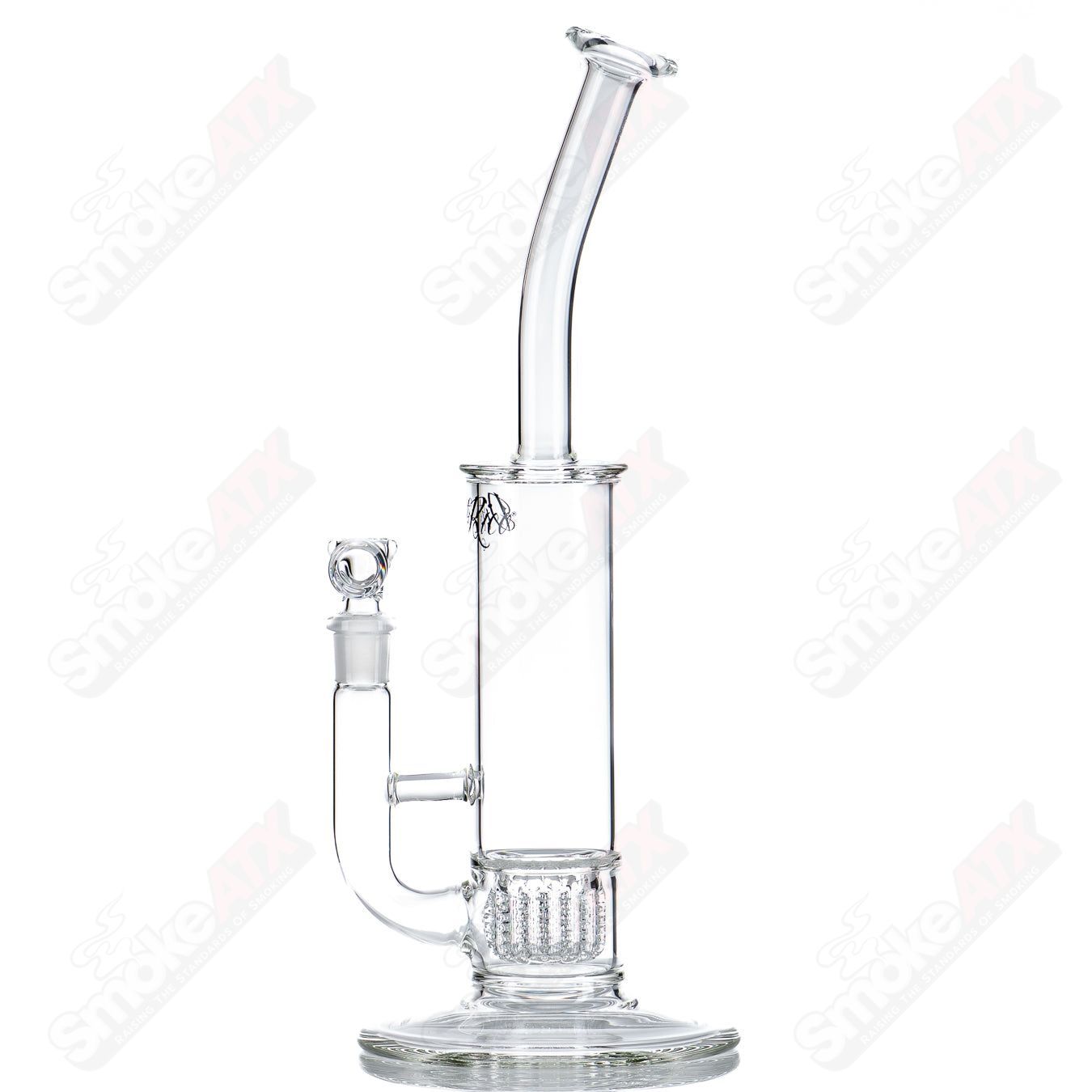 60mm Bent Neck Tube w/ Apocoline Perc Dirty Rico - Smoke ATX