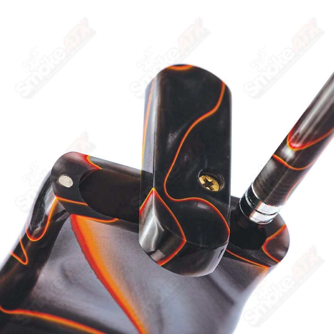 Large Red / Black Acrylic Dugout RYOT - Smoke ATX